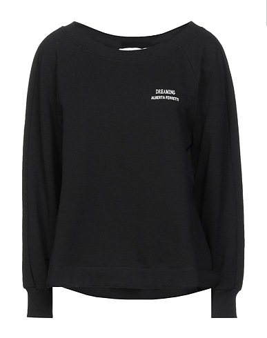 ALBERTA FERRETTI Sweatshirt Black 95% Cotton, 5% Elastane
