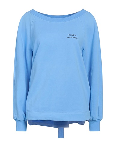 ALBERTA FERRETTI Sweatshirt Sky blue 95% Cotton, 5% Elastane