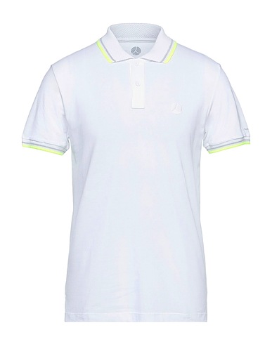 PEOPLE OF SHIBUYA Polo shirt White 94% Cotton, 6% Elastane