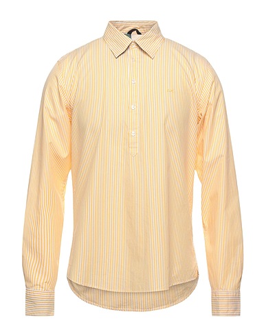 SUN 68 Striped shirt Yellow 100% Cotton