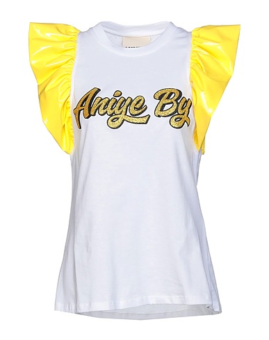 ANIYE BY T-Shirt Gelb 100% Baumwolle, Polyester, Polyurethan