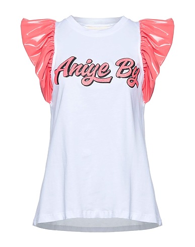 ANIYE BY T-shirt Pink 100% Cotton, Polyester, Polyurethane