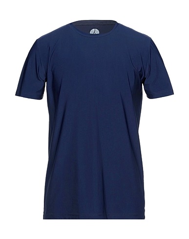 PEOPLE OF SHIBUYA Basic T-Shirt Navy blue 93% Polyamide, 7% Elastic fibres