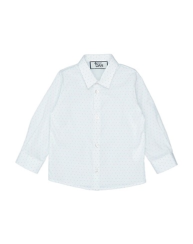 DAMPER DAN Patterned shirt White 100% Cotton
