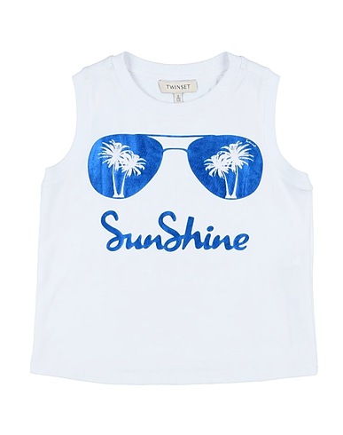 TWINSET T-shirt White 95% Cotton, 5% Elastane