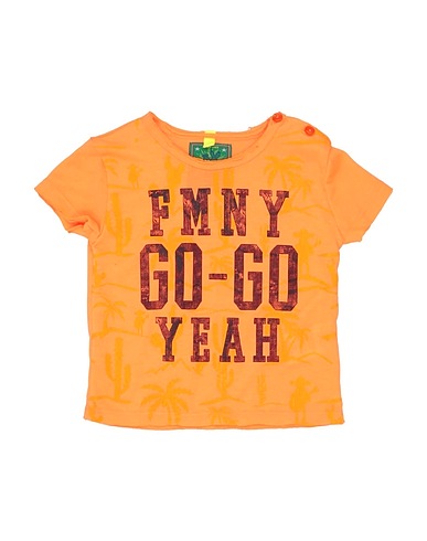 FRED MELLO T-shirt Orange 100% Cotton