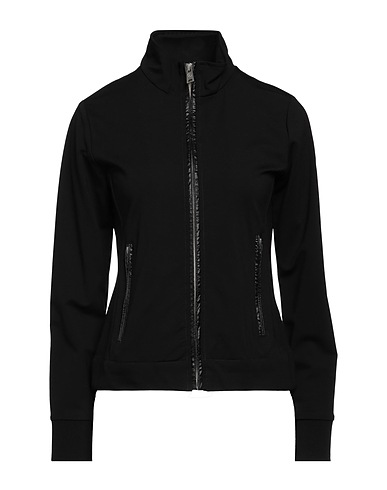 PEOPLE OF SHIBUYA Sweatshirt Black 58% Rayon, 34% Polyamide, 8% Elastane