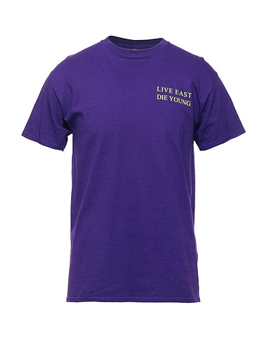 BACKSIDECLUB T-shirt Viola 100% Cotone