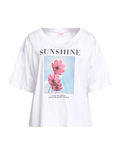 SUN 68 T-shirt Bianco 100% Cotone