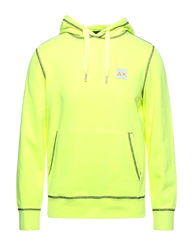 SUN 68 Hooded track jacket  Yellow 100% Cotton