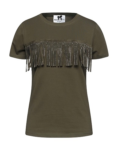 NO SECRETS T-shirt Military green 95% Cotton, 5% Elastane