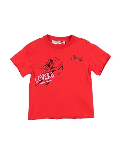 PHILOSOPHY di LORENZO SERAFINI T-shirt Red 94% Cotton, 6% Elastane
