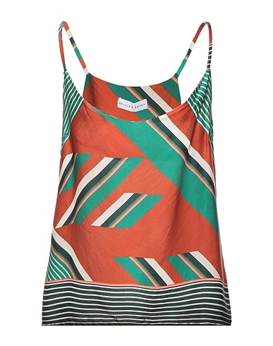 SKILLS & GENES Camisole Marrone 70% Viscosa, 30% Seta