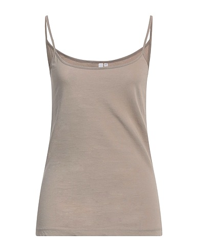 EUROPEAN CULTURE Canotta Tortora 95% Cotone, 5% Lycra®