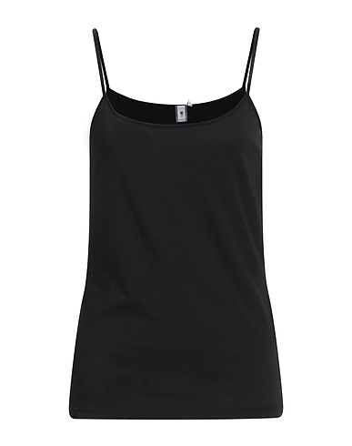 EUROPEAN CULTURE Vest Black 95% Cotton, 5% Lycra®