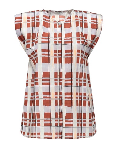 BALLANTYNE Checked shirt Lilac 52% Silk, 48% Cotton