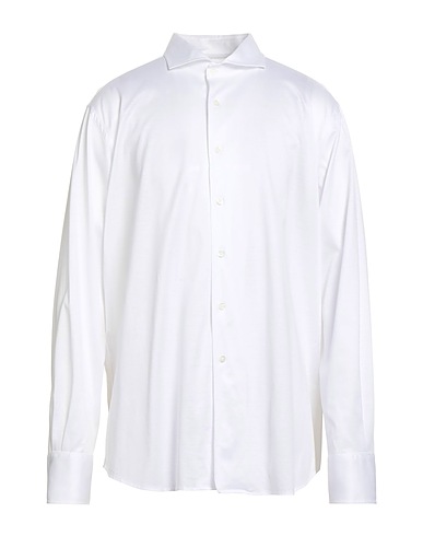 CANALI Solid colour shirt White 100% Cotton