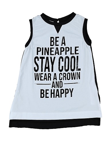 TWINSET Tank top White 97% Polyester, 3% Elastane, Cotton