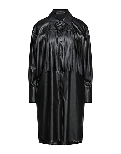 MERCI ITALIA Camicie e bluse tinta unita Nero 60% Poliuretano, 40% Poliestere