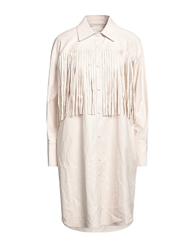 MERCI ITALIA Solid color shirts & blouses Light pink 60% Polyurethane, 40% Polyester