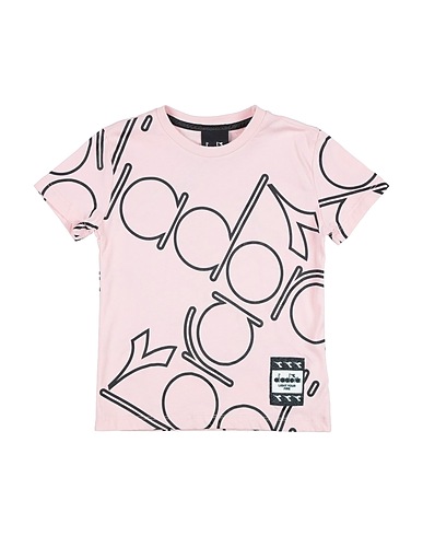 DIADORA T-shirt Ανοιχτό ροζ 100% Βαμβάκι