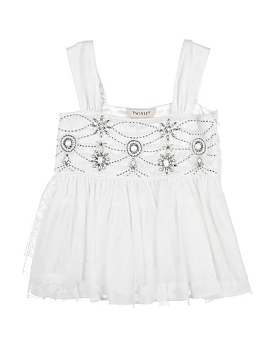 TWINSET Top Weiß 100% Polyester