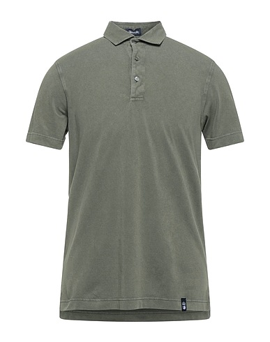 DRUMOHR Polo shirt Sage green 100% Cotton