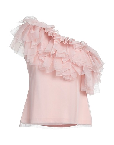 KAOS One-shoulder top Blush 100% Polyester