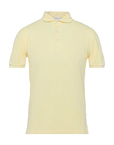 SIMON GRAY. Polo shirt Pastel yellow 100% Supima®