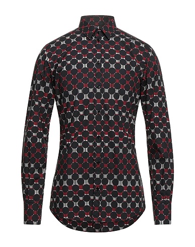 DOLCE&GABBANA Patterned shirt Black 100% Cotton