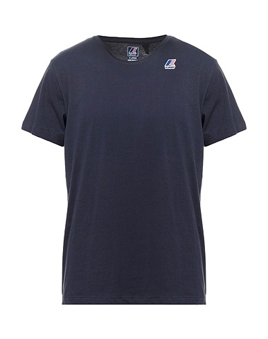 K-WAY Basic T-shirt Midnight blue 100% Cotton