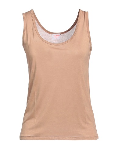 SUN 68 Vest Beige 100% Modal