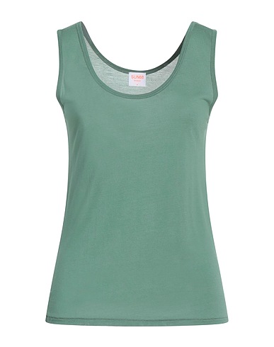 SUN 68 Tank top Green 100% Modal