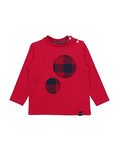 DANIELE ALESSANDRINI T-shirt Red 95% Cotton, 5% Elastane