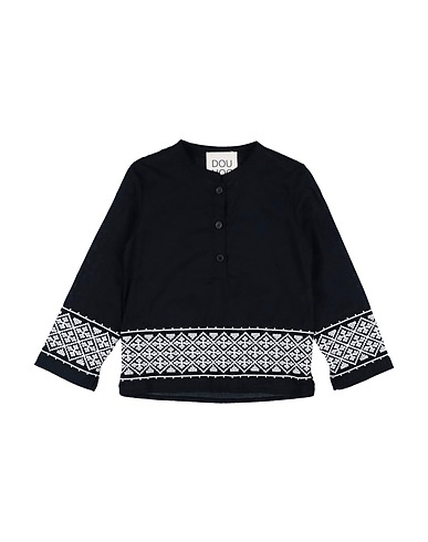 DOUUOD Top Black 100% Cotton