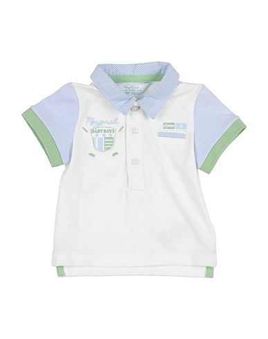 MAYORAL Polo shirt White 92% Cotton, 8% Elastane