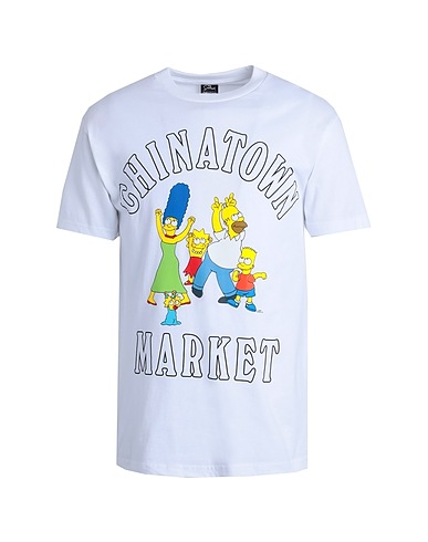 MARKET T-shirt Bianco 100% Cotone