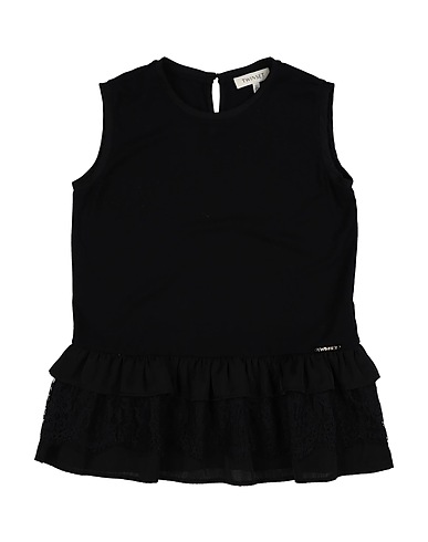 TWINSET Top Black 95% Viscose, 5% Elastane, Polyester, Polyamide