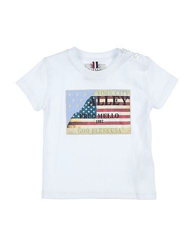 FRED MELLO T-shirt Bianco 100% Cotone
