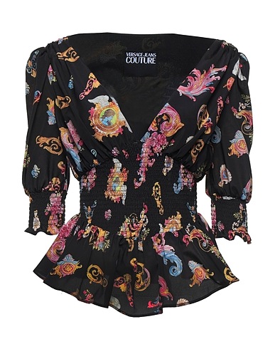 VERSACE JEANS COUTURE Top Schwarz 100% Polyester