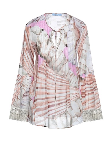 BLUMARINE Top Avorio 100% Cotone, Poliestere