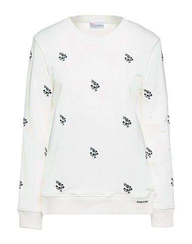 REDValentino Sweatshirt White 89% Cotton, 11% Polyester