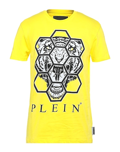 PHILIPP PLEIN T-shirt Yellow 100% Cotton