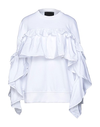 REDValentino スウェット ホワイト コットン 88% / ポリエステル 12%