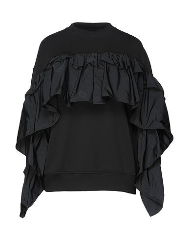 REDValentino Sweatshirt Black 88% Cotton, 12% Polyester