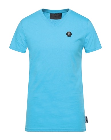 PHILIPP PLEIN T-shirt Azure 100% Cotton