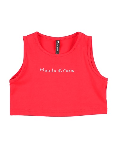 MANILA GRACE T-shirt Red 94% Cotton, 6% Elastane