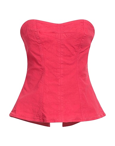 ISABEL MARANT Bustier Magenta 51% Linen, 47% Cotton, 2% Elastane