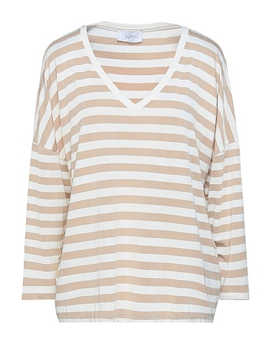 SOALLURE T-shirt Nocciola 49% Viscosa, 45% Cotone, 6% Elastan