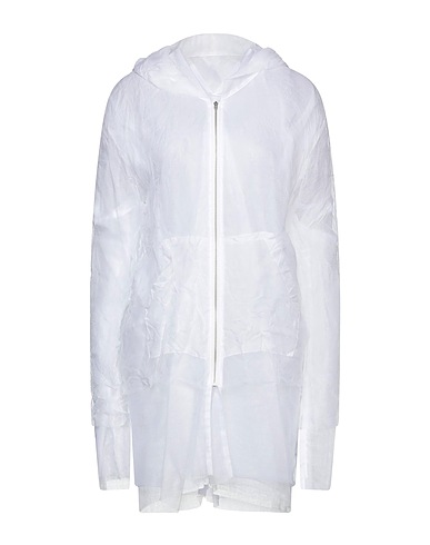 MAISON MARGIELA Full-length jacket White 100% Silk, Polyamide, Elastane